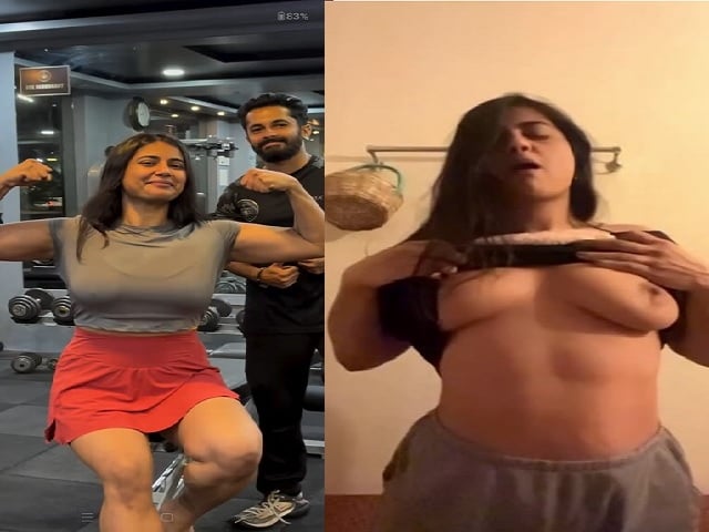 ജിം ട്രെയിനർക്ക് വേണ്ടി നഗ്നയായി ഫിറ്റ്നസ് മോഡൽ വൃന്ദ